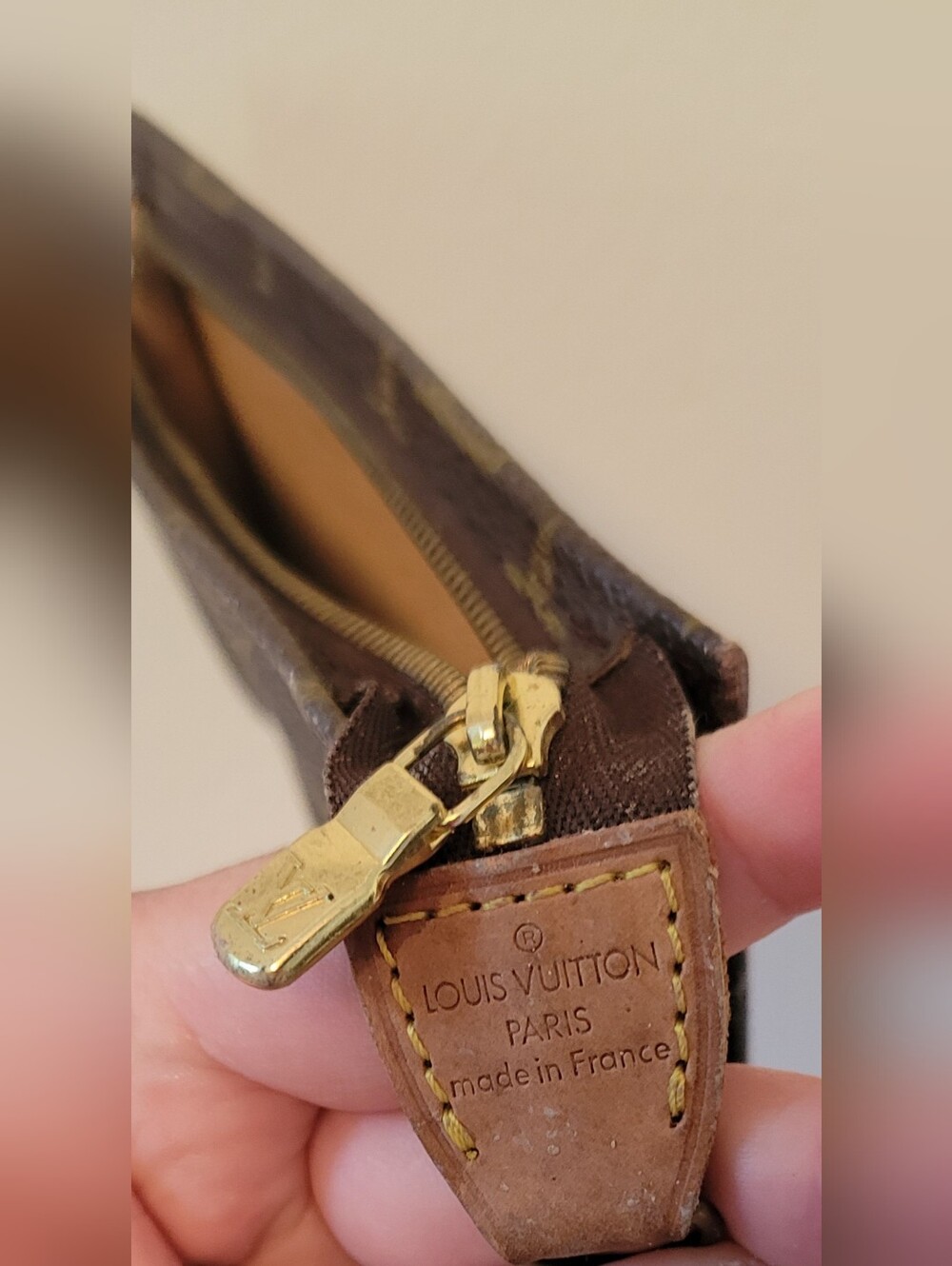 Authentic Louis Vuitton Brown Monogram Pouch - Picture 13 of 15